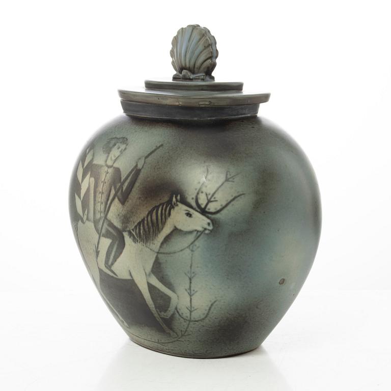 Gunnar Nylund, a "Flambé" urn, mid 20th century.