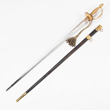 An infantry officer's sword, second half of 18th Century.