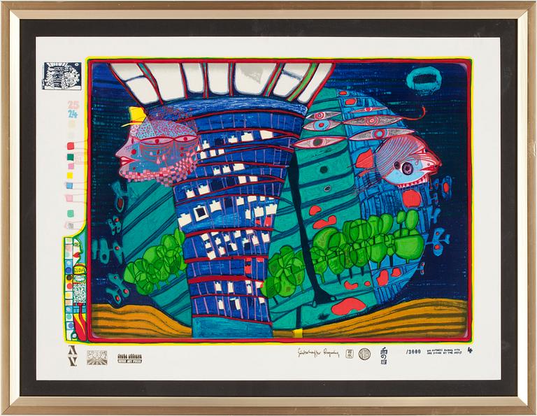 FRIEDENSREICH HUNDERTWASSER, "Look at it on a rainy day (The Regentag Portfolio)".