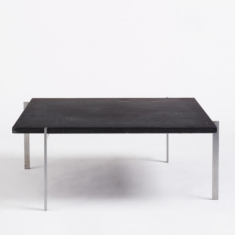 Poul Kjaerholm, a black stone top 'PK61' table, edition E Kold Christensen, Denmark.