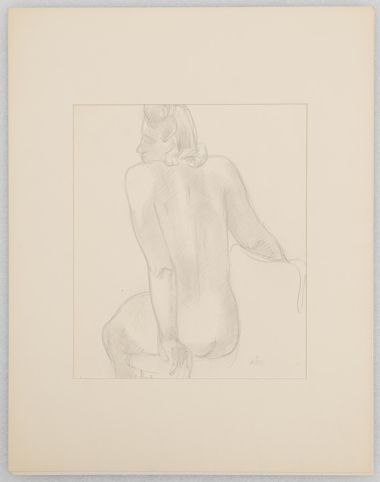 Wilhelm Kåge, a set of three model studies, signed, 1930s-40s.