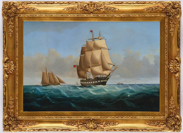 Charles Ogilvy, The Full-Rigged Ship "Amy" off Anglesey.