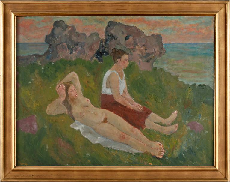 BIRGER LJUNGQUIST, tillskriven, olja på pannå.