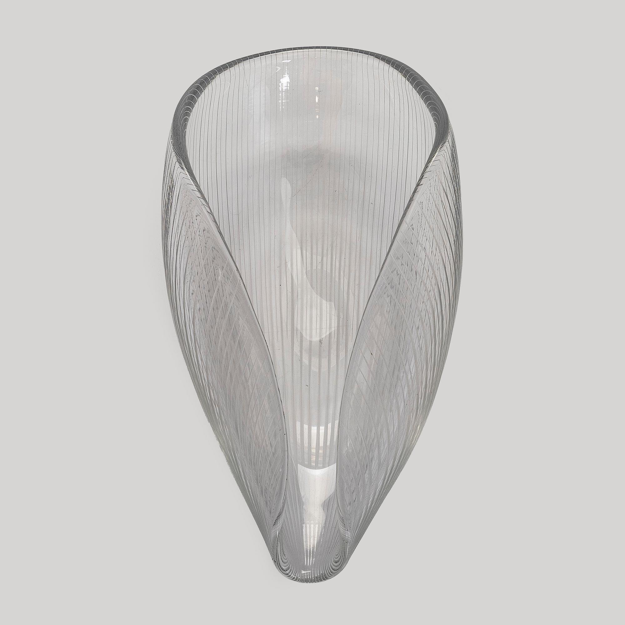 Tapio Wirkkala, taidelasi, malli 3342, signeerattu Tapio Wirkkala Iittala.