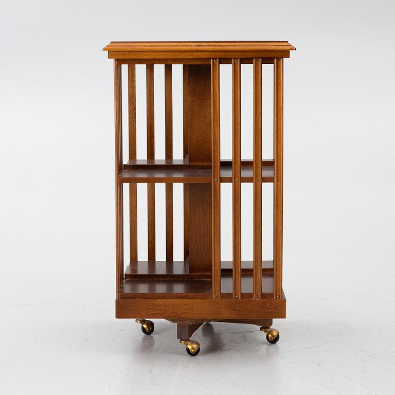 Rotating bookcase, late 20th century.