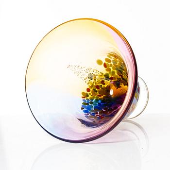 Ardy Strüwer, a glass vase and a dish, Johansfors.