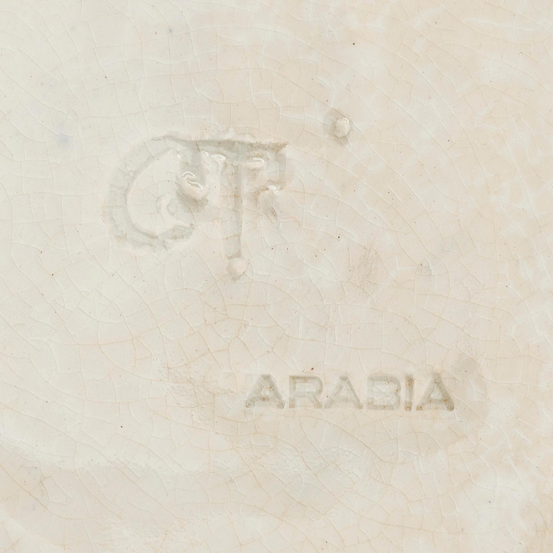 Gerda Thesleff, bowl, stoneware, signed GT Arabia.
