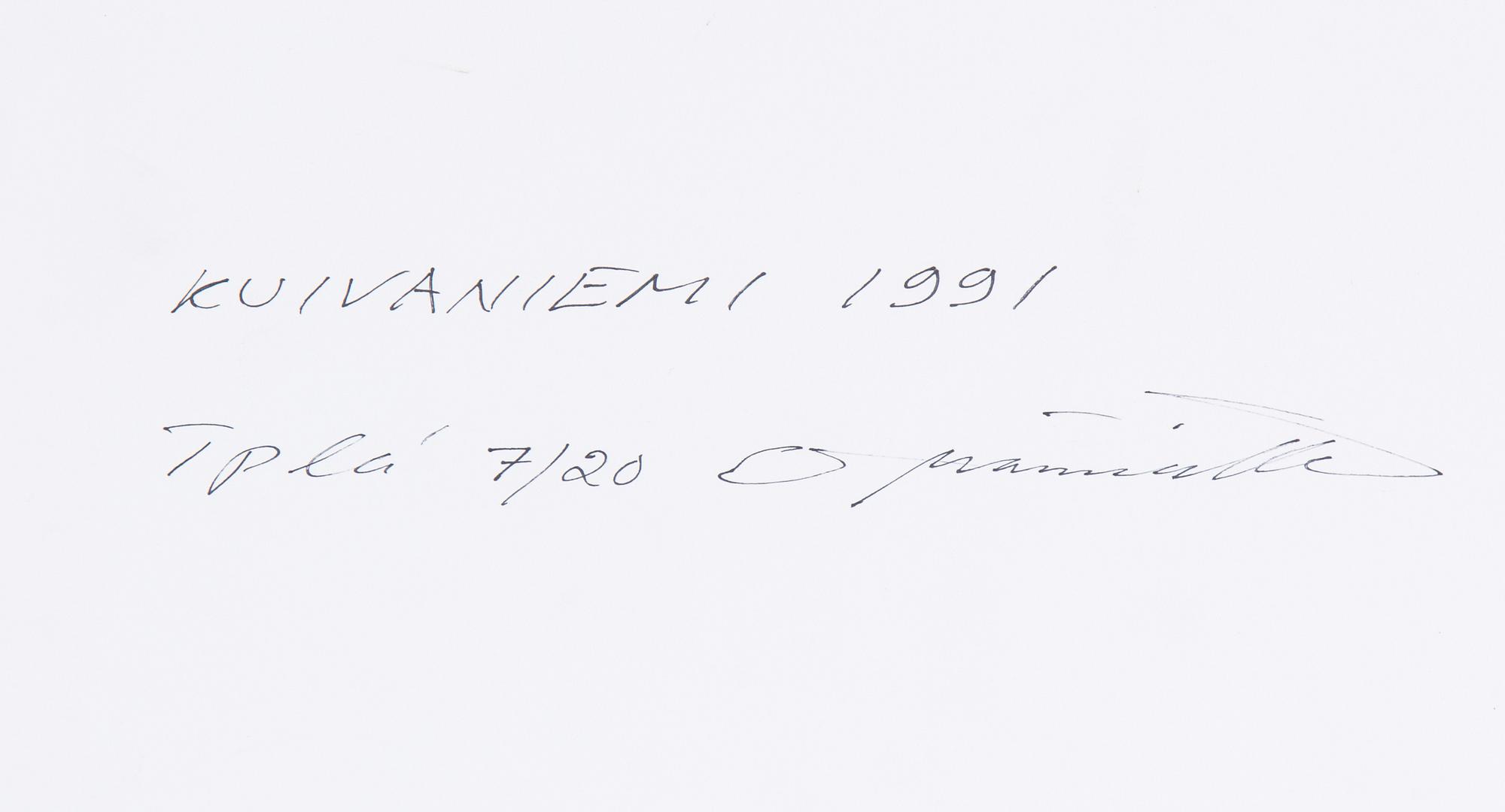 ESKO MÄNNIKKÖ, C-print. Signed Esko Männikkö and dated 1991 and numbered 7/20 on verso mounting.