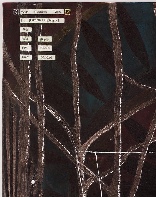 Veit Laurent Kurz, "Untitled (Wald und Wiesen painting #9)".