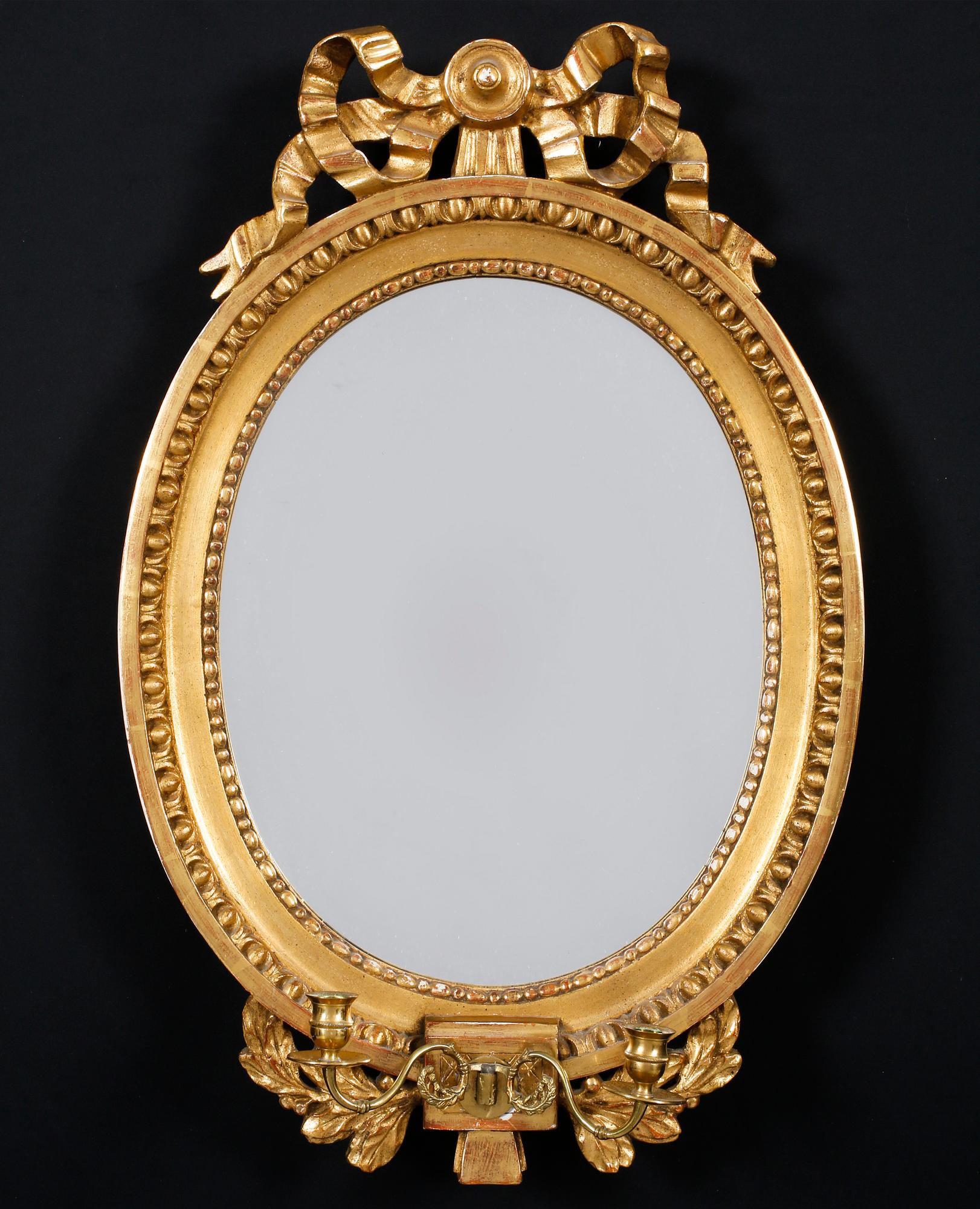 SPEGELLAMPETT, gustaviansk stil, märkt Claes Hultberg, Stockholm, 1900-talets första hälft.