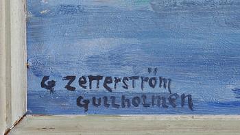 GUNNAR ZETTERSTRÖM, olja på pannå, sign.