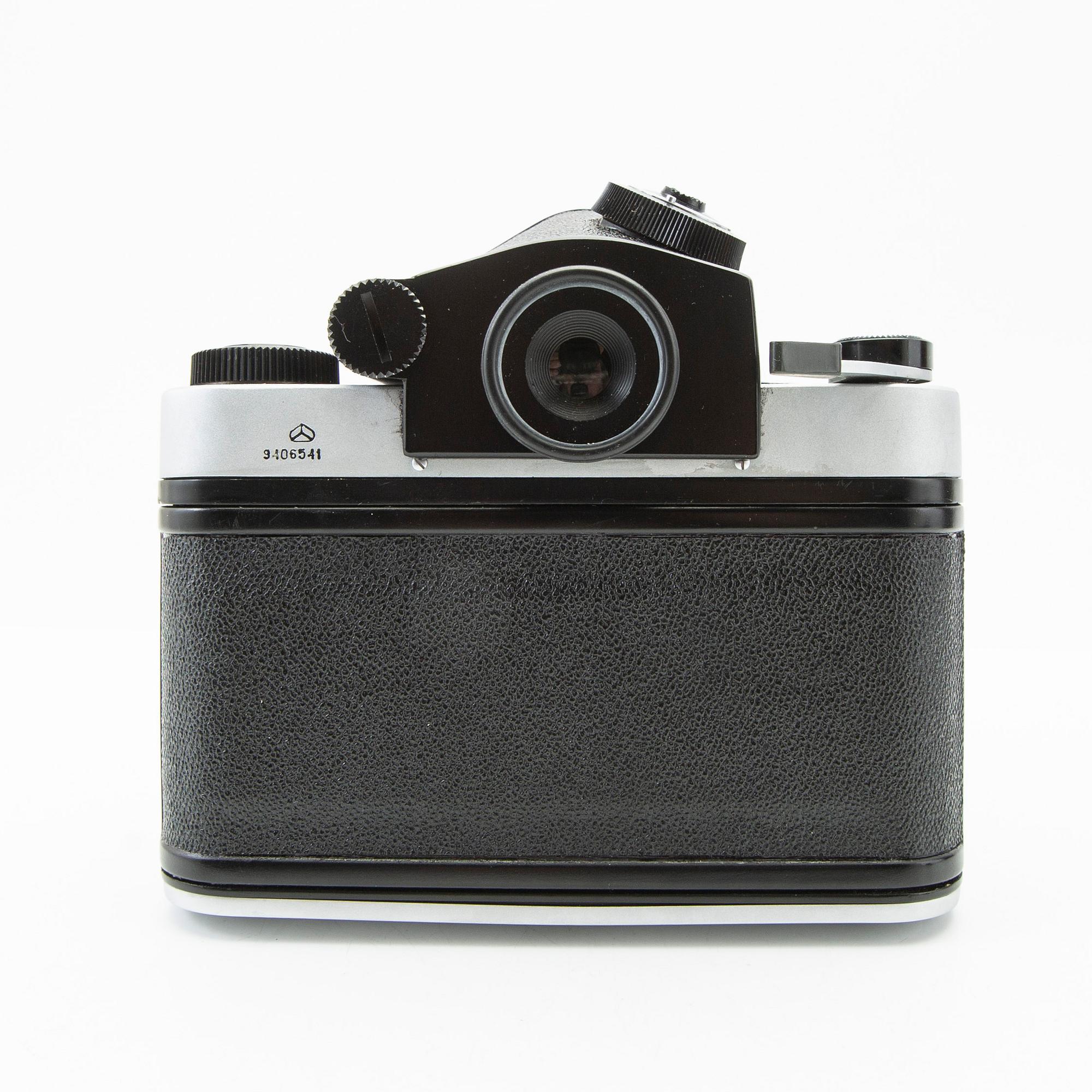 Camera, Kiev 60, and 3 lenses.