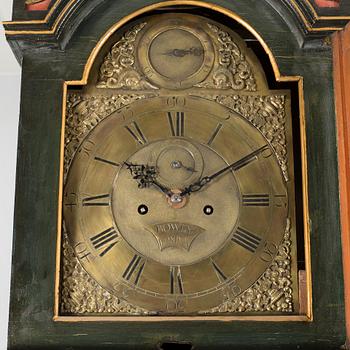 An 18th century grandfather clock.