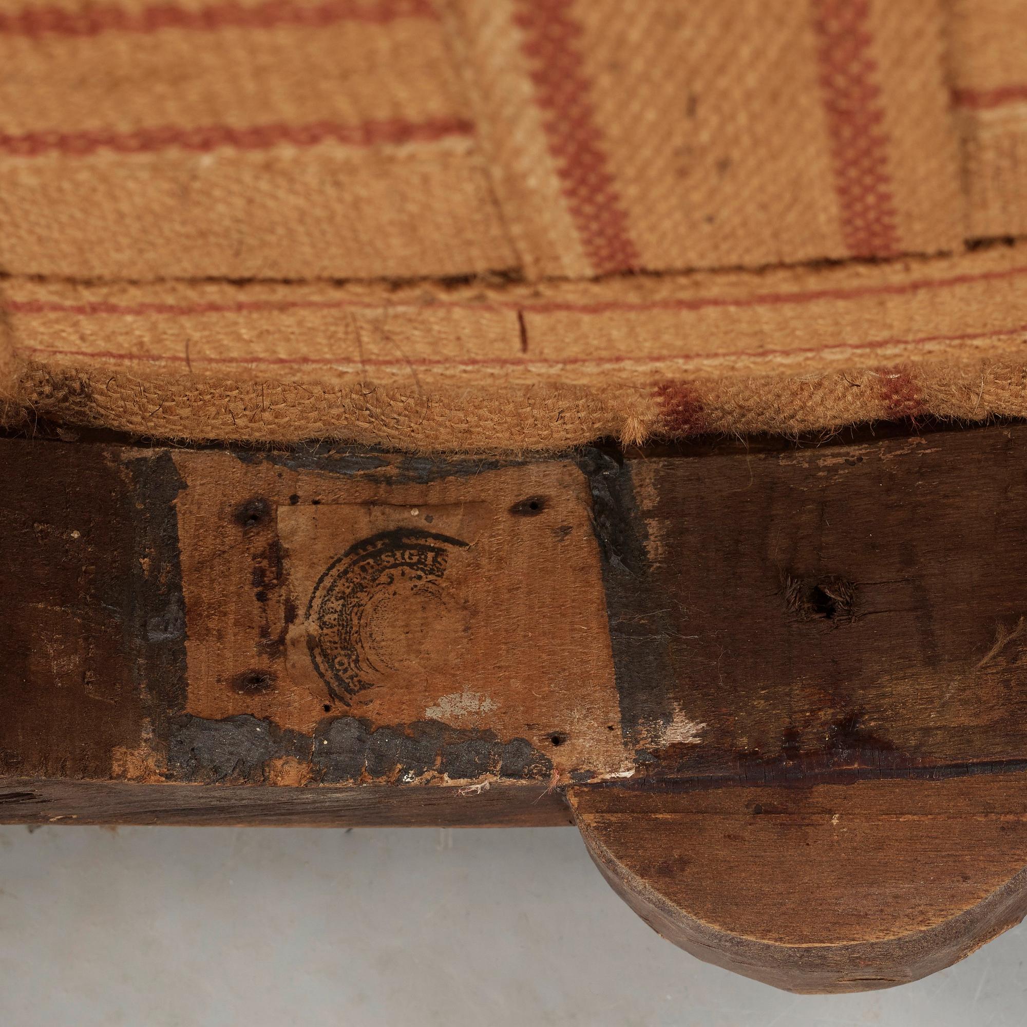 Three Gustavian late 18th century armchairs by Johan Hammarström, master 1794.