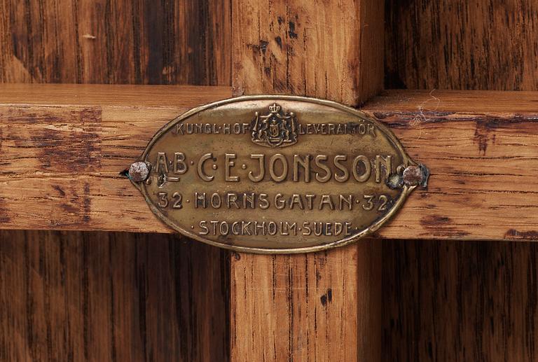 An Swedish Art Noveau oak table, possibly designed by
Carl Westman,