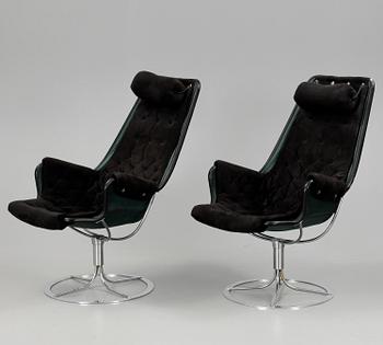 FÅTÖLJER, ett par, "Jetson", Bruno Mathsson, Dux.
