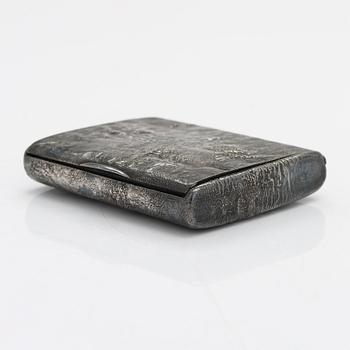 Ville (Wilhelm) Porthan, sigarrettetui, silver, Viborg 1919.