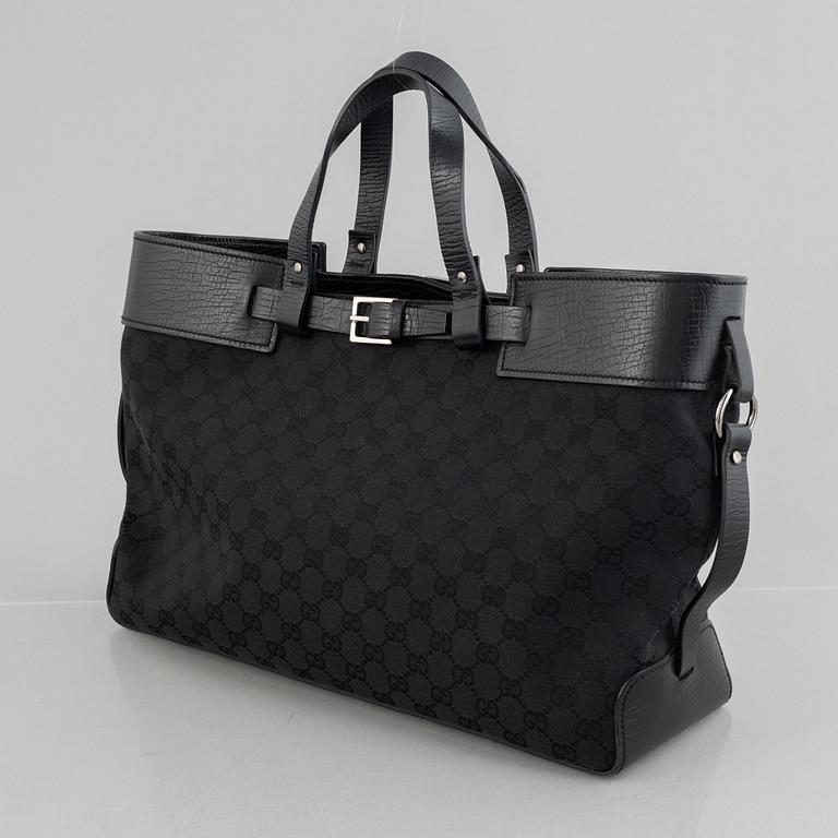 Gucci, A monogram canvas tote bag.