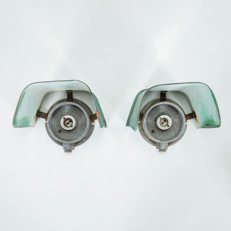 A set of two wall lamps / outdoor lightings, Sähköliikkeiden Oy (SLO), Finland 1930-40s.