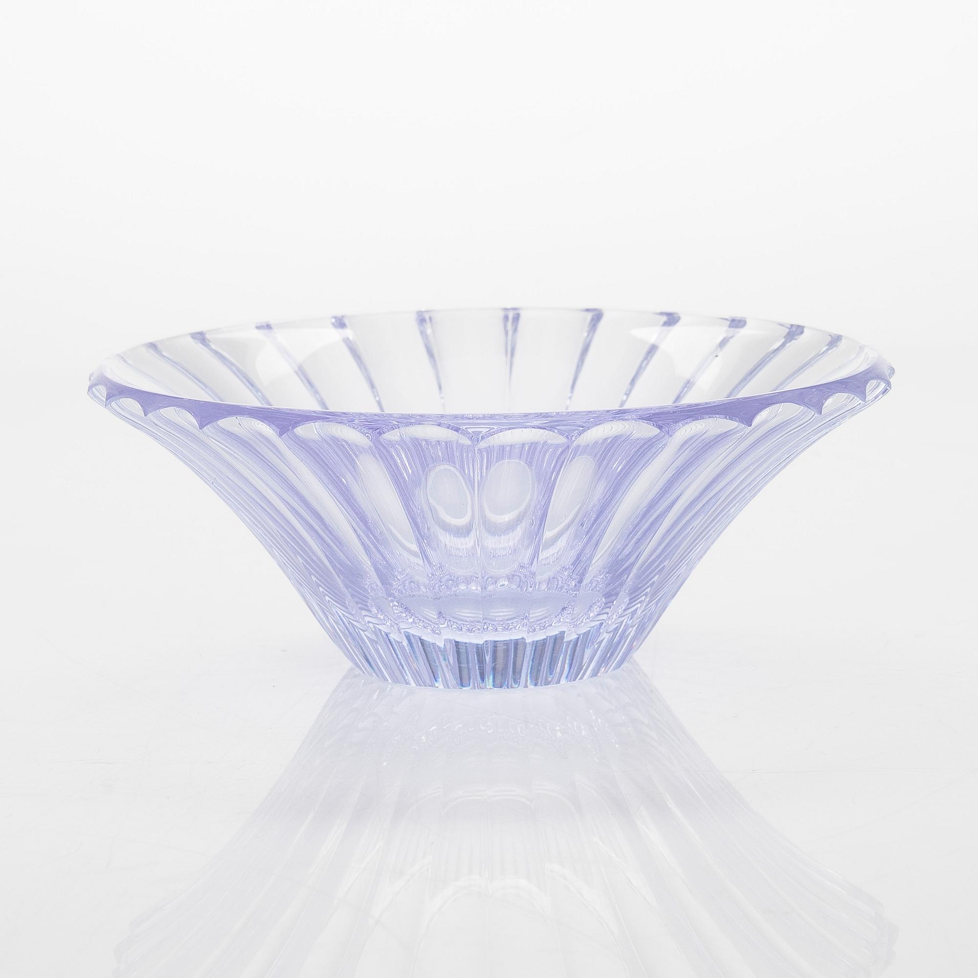 Helena Tynell, a 'Riihimäen Lasi 50  1910-1960' bowl, signed Helena Tynell Riihimäen Lasi Oy, 1960.