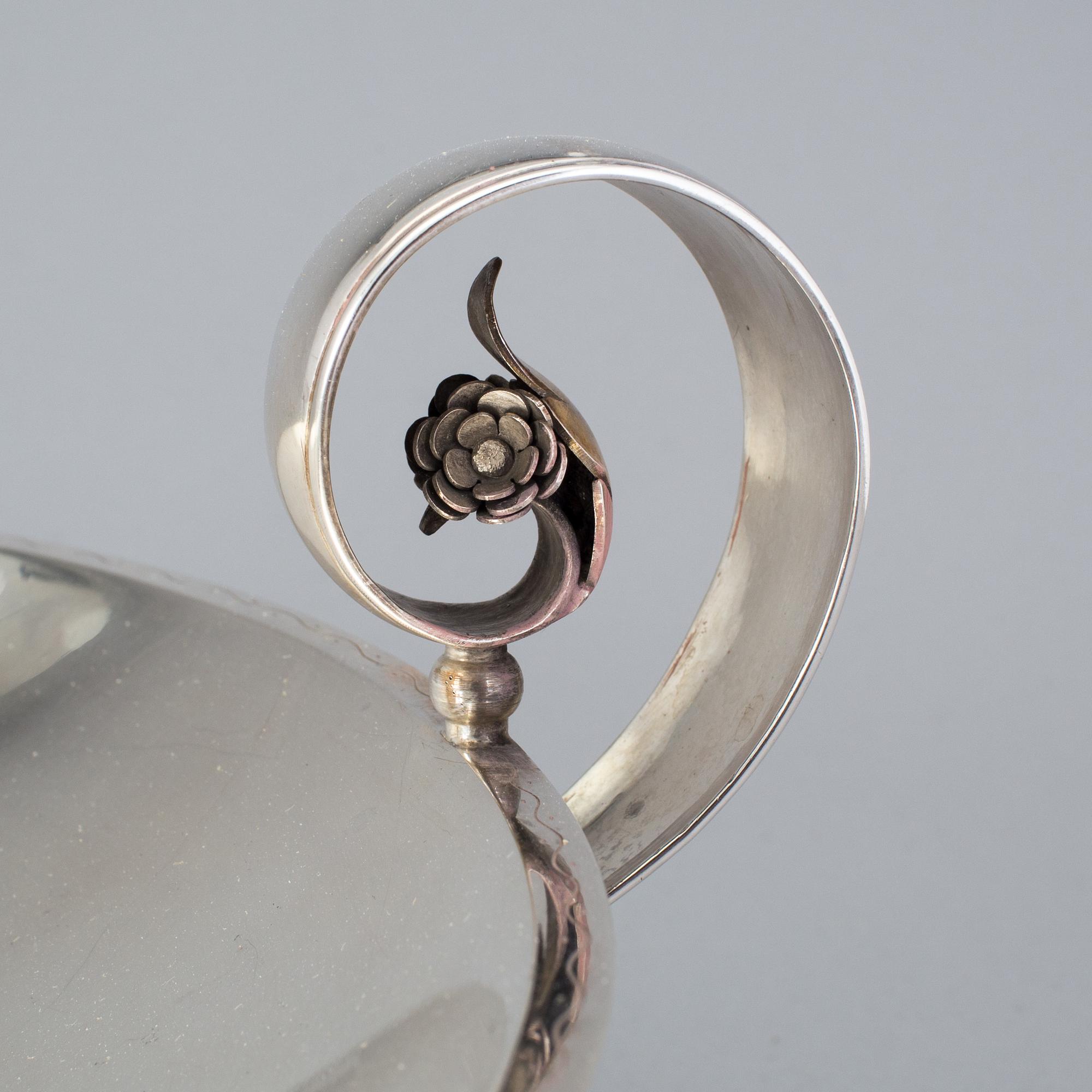 ATELIER BORGILA, skålfat, Stockholm 1930, silver 925/1000.