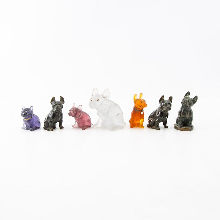 Figures, 7 pcs, 20th century.