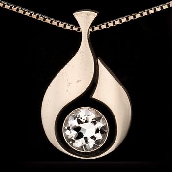 Silver jewellery, rock crystal, Karl Laine, Stigbert and others, 6 lots.