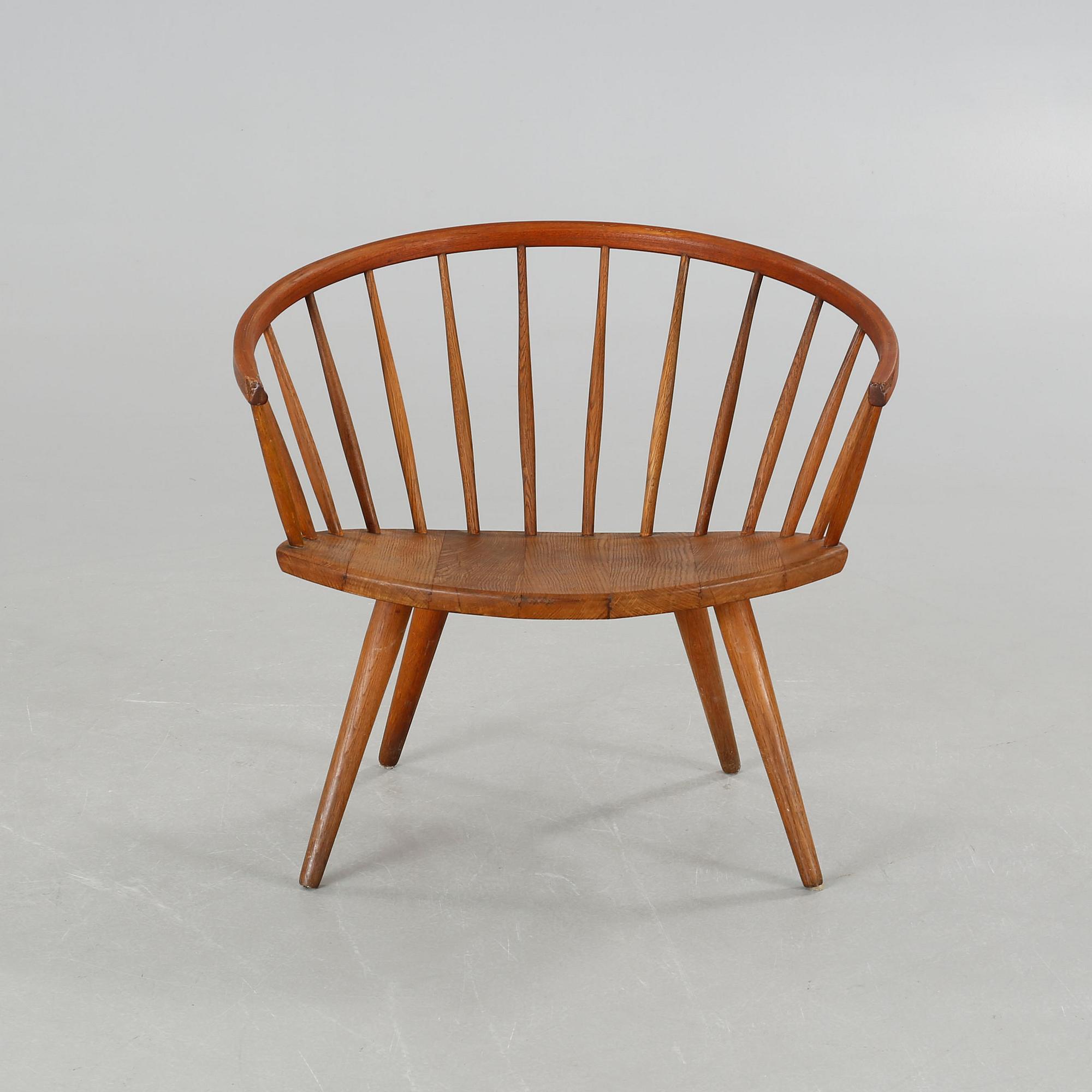 A chair named "Arka", designed Yngve Ekström and made in the third quarter of the 20th century.