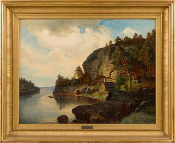 Augusta Borg, Fishing Trap at the Foot of the Rock.