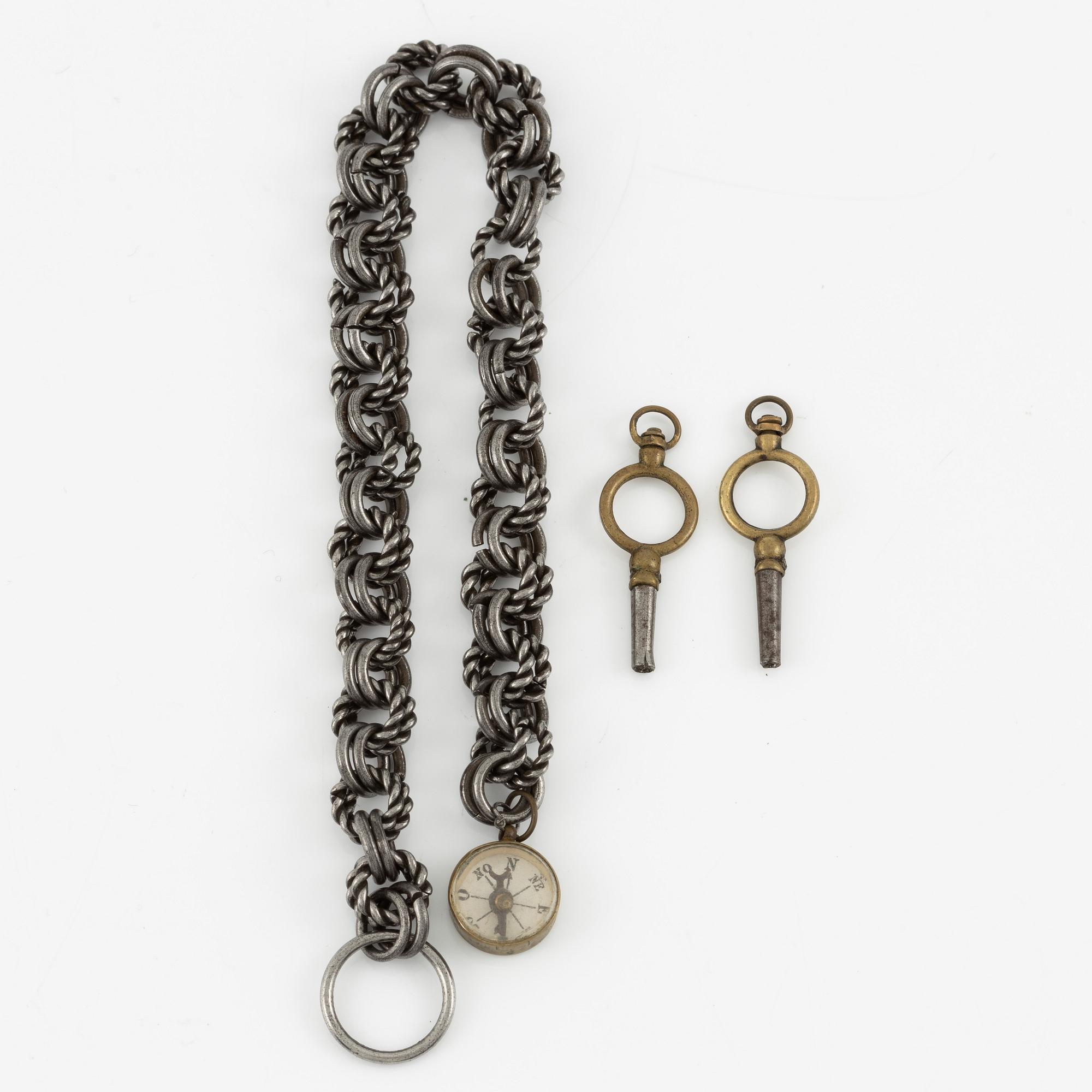 Pocket watch, 14K gold, key-wind, 44 mm.