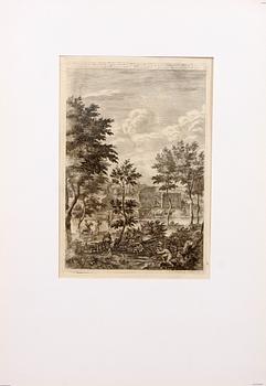 KOPPARSTICK, 5 st, 1700-tal, ur Suecia Antiqua, bl a E. Reitz, J. Marot, J. van den Aveerle, W. Swidde.