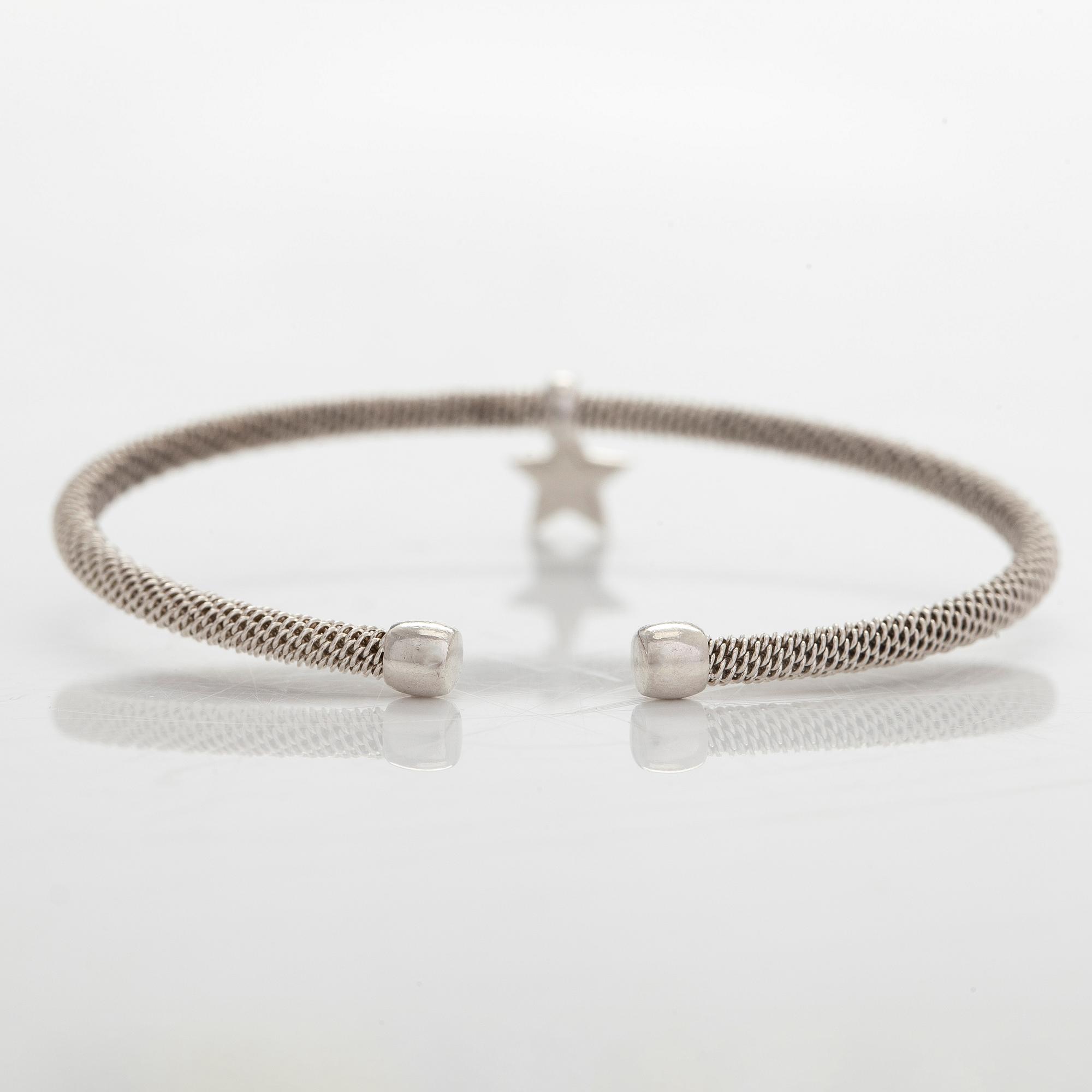 Tiffany & Co, rannekoru, "Somerset Star", sterling hopeaa.