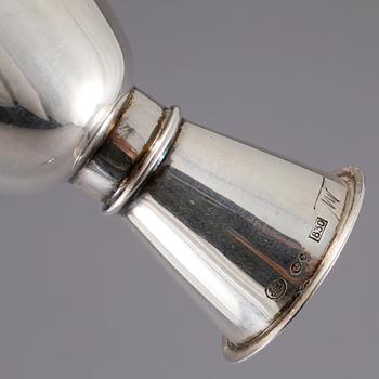 SUPKOPPAR, ett par, silver, Tapio Wirkkala, vikt 56 gram.