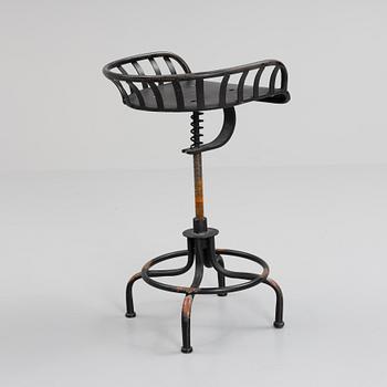 An industrial stool, 20th Century.