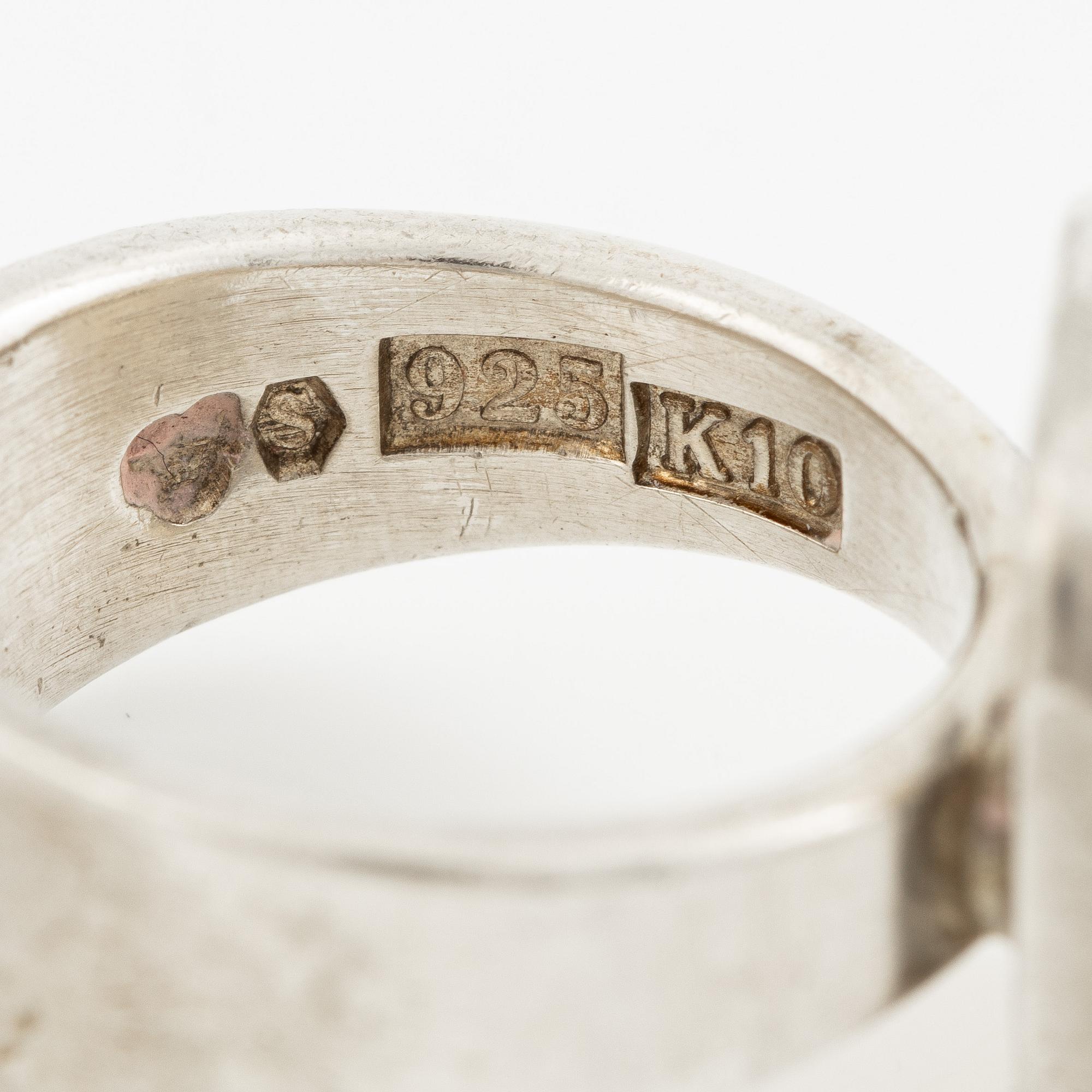 Sven-Erik Högberg, ring, sterling silver, Gothenburg 1984.