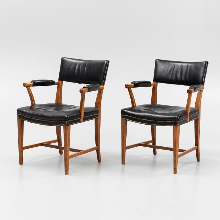 Josef Frank, a pair of model 695 armchairs, Firma Svenskt Tenn, Sweden.