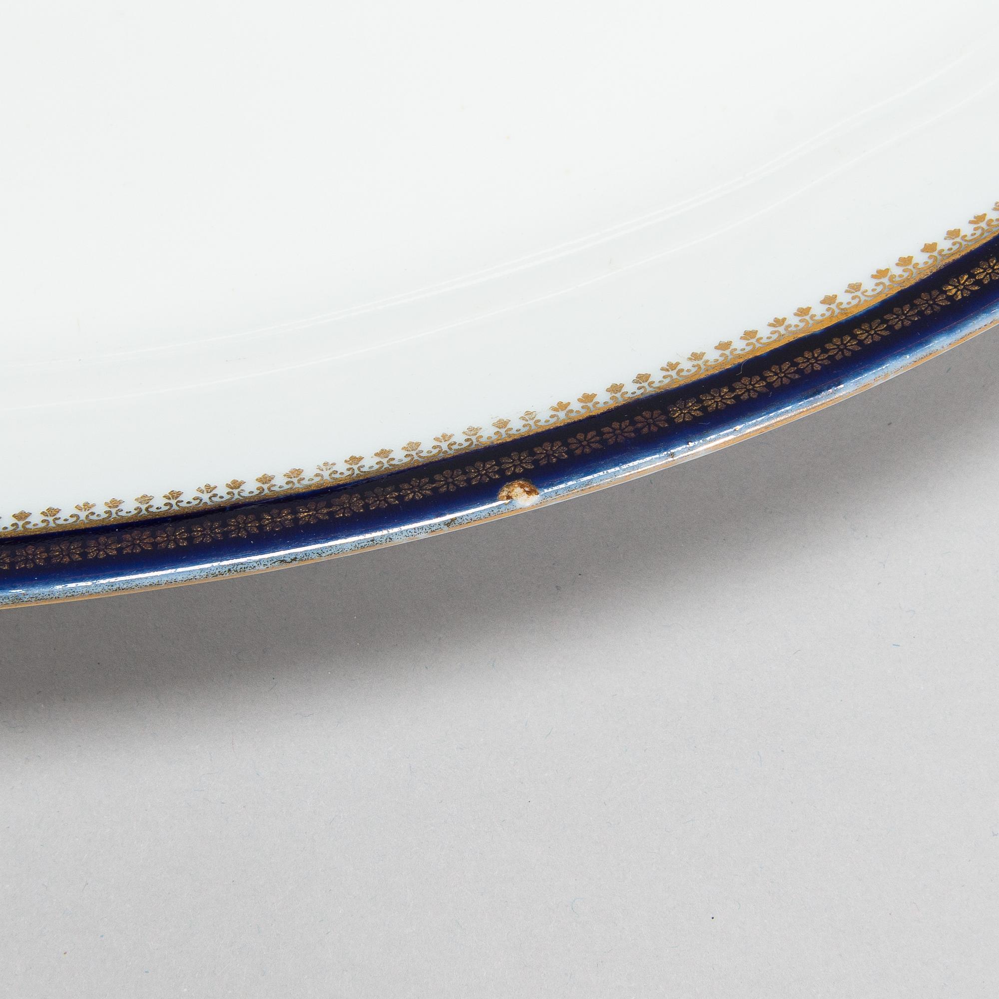 Dinner ware, porcelain, 57 pcs, Kuznetsov, Dmitrov factory, Russia 1894-1917.