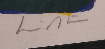 BENGT LINDSTRÖM, färglitografi, sign o numr 145/250.