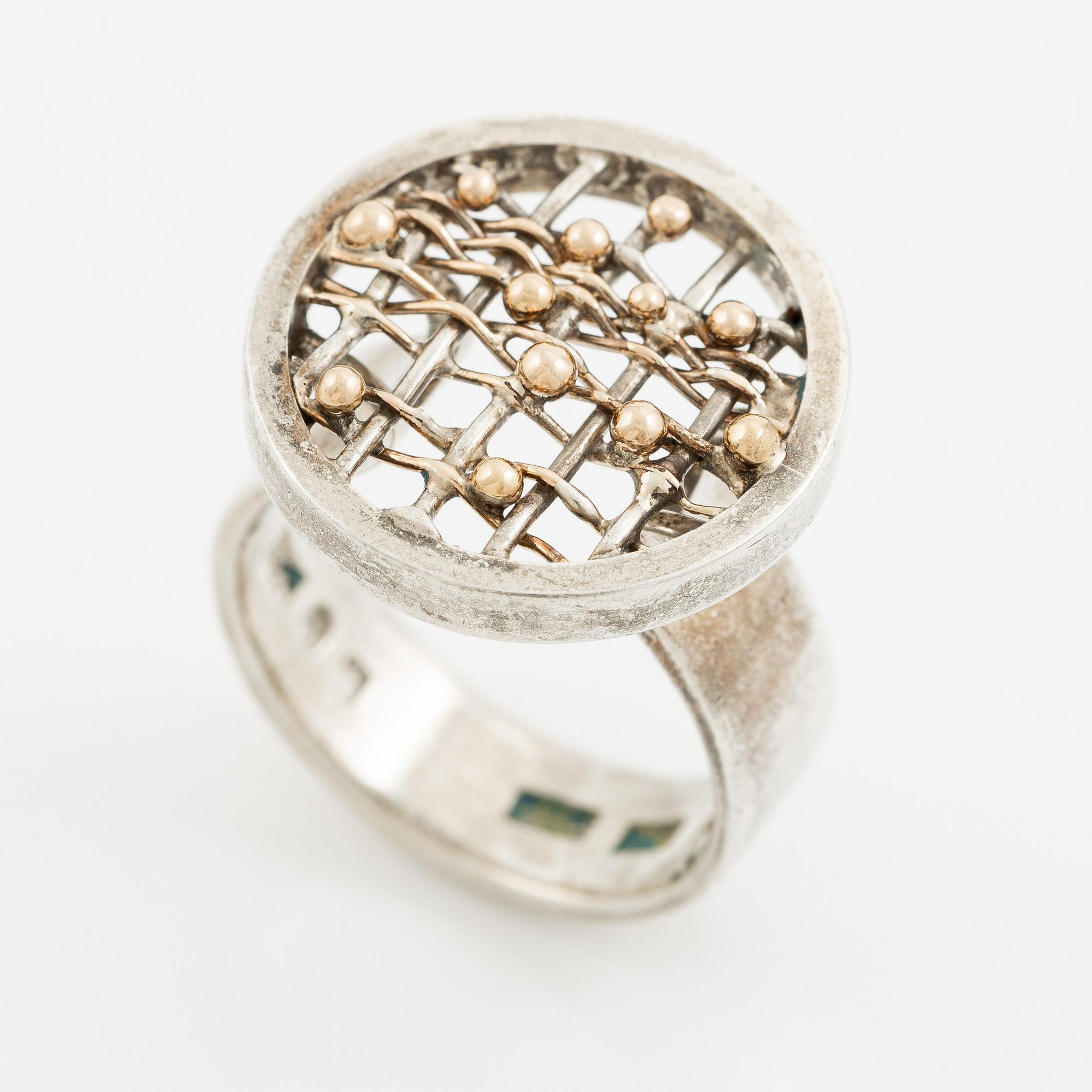 Anders Högberg, ring, sterlingsilver, Göteborg 1992.