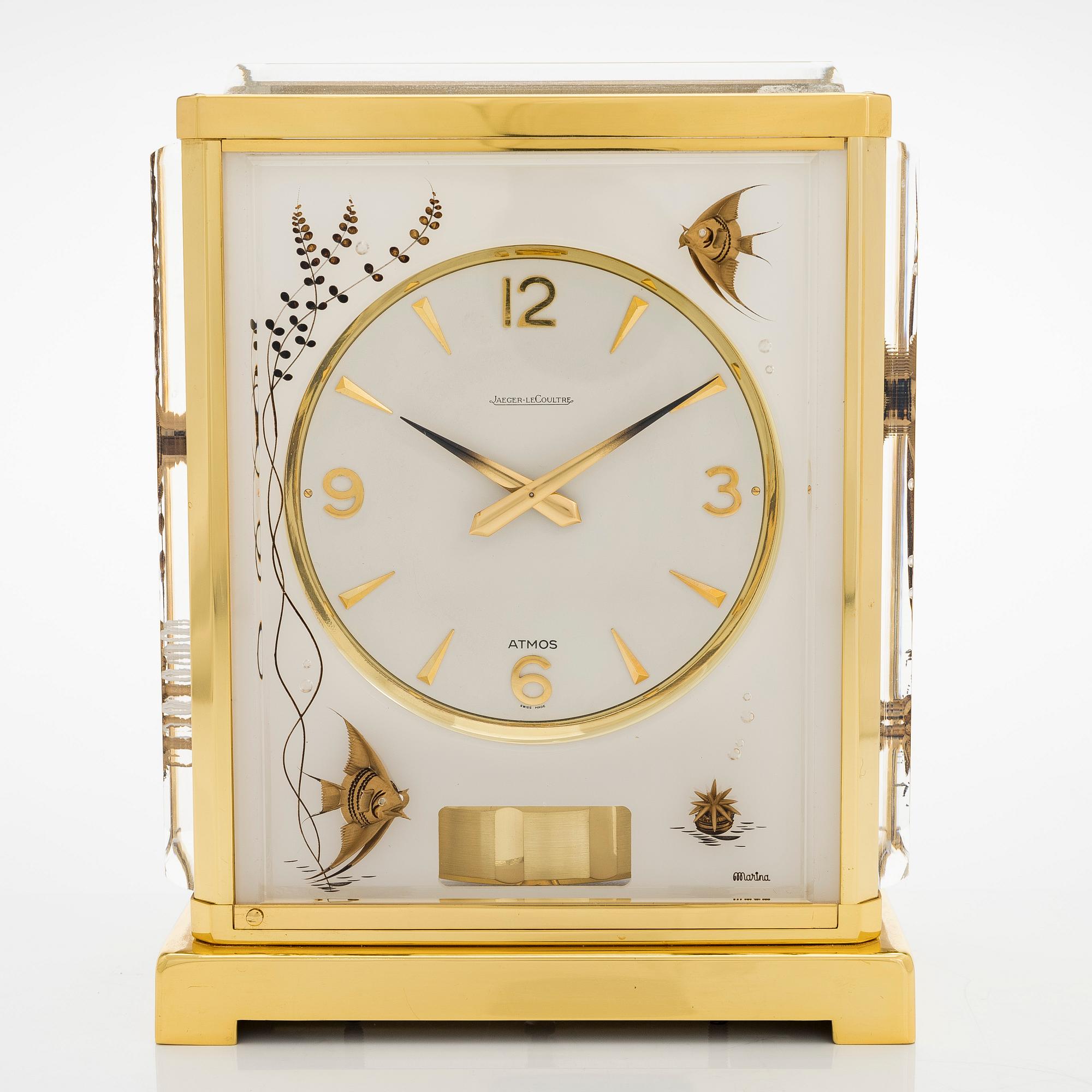 Jaeger-LeCoultre, Atmos, "White Fish Marina", bordsur, 23 x 18 x 13 cm.