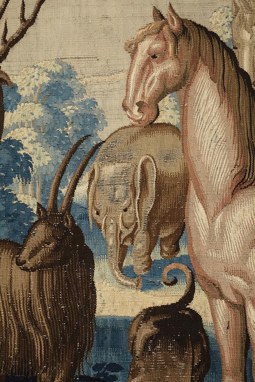 VÄVD TAPET, "Orphée jouant pour les Animaux", norra Nederländerna 1600-talets förra hälft - omkring 1600-talets mitt,