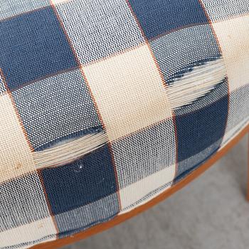 Josef Frank, a model 647 cherry wood stool by Firma Svenskt Tenn.