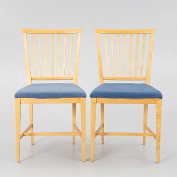 Carl Malmsten, matbord med 4 stol."Vardags", Stolab, 1999.