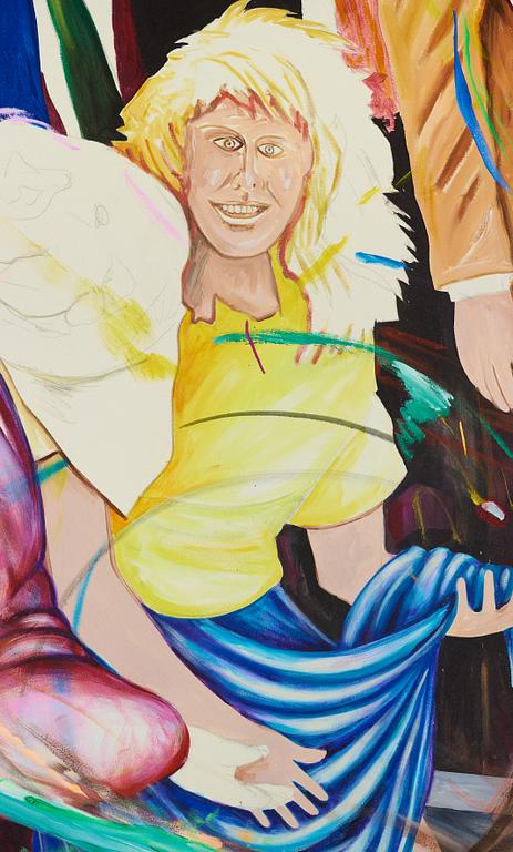 Jonathan Borofsky, acrylic on canvas.