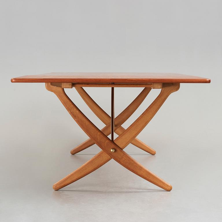 Hans J. Wegner, matbord med klaffar, Andreas Tuck, AT-314, Danmark 1950-60-tal.