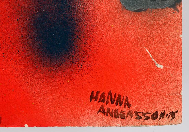 Hanna Andersson, acrylic on panel, signed and dated -15.