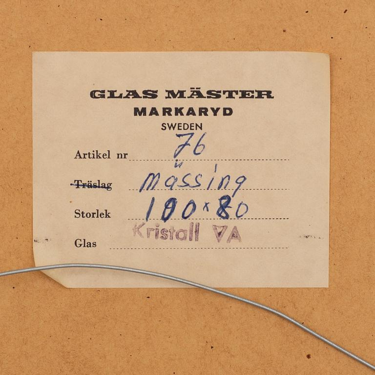 SPEGEL, Glas Mäster, Markaryd, 1900-talets andra hälft.