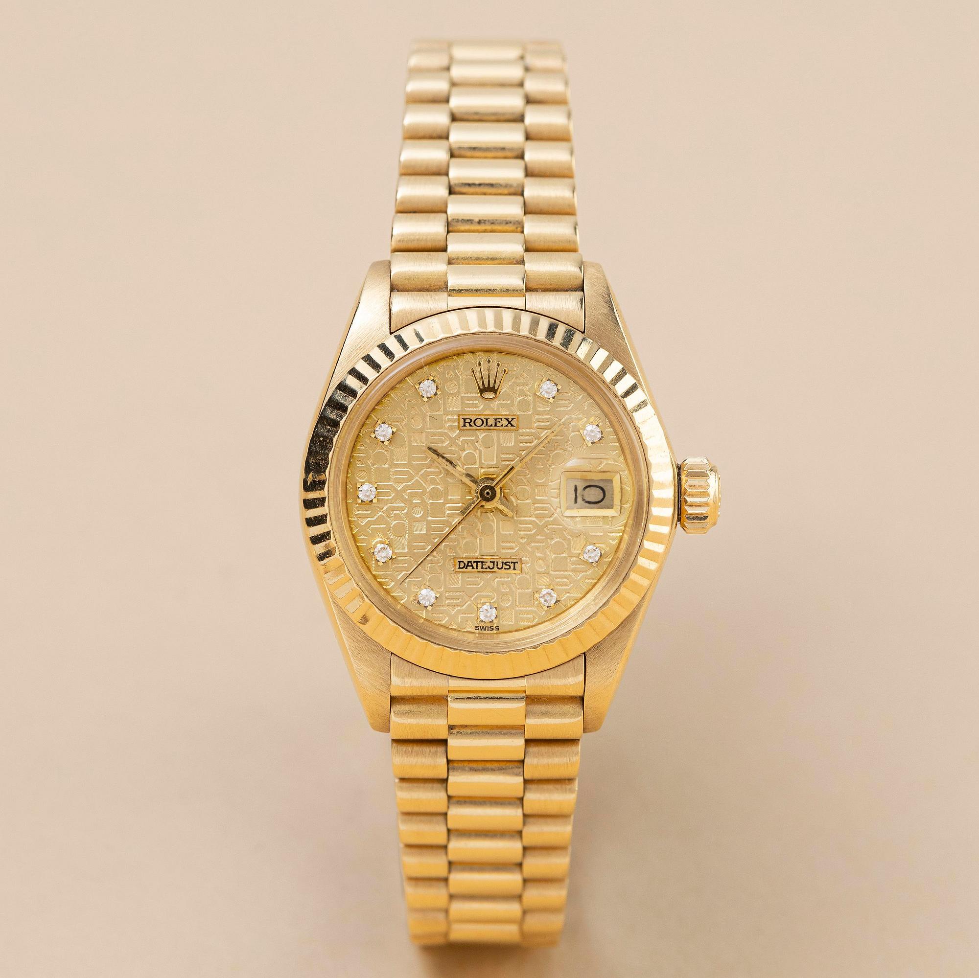Rolex, Datejust, "Jubilee Diamond Dial", ca 1979.