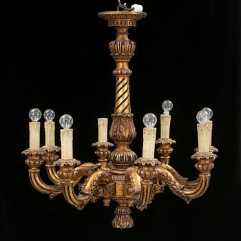 TAKLAMPA, Louis XVI-stil, tidigt 1900-tal. Höjd ca 82 cm.