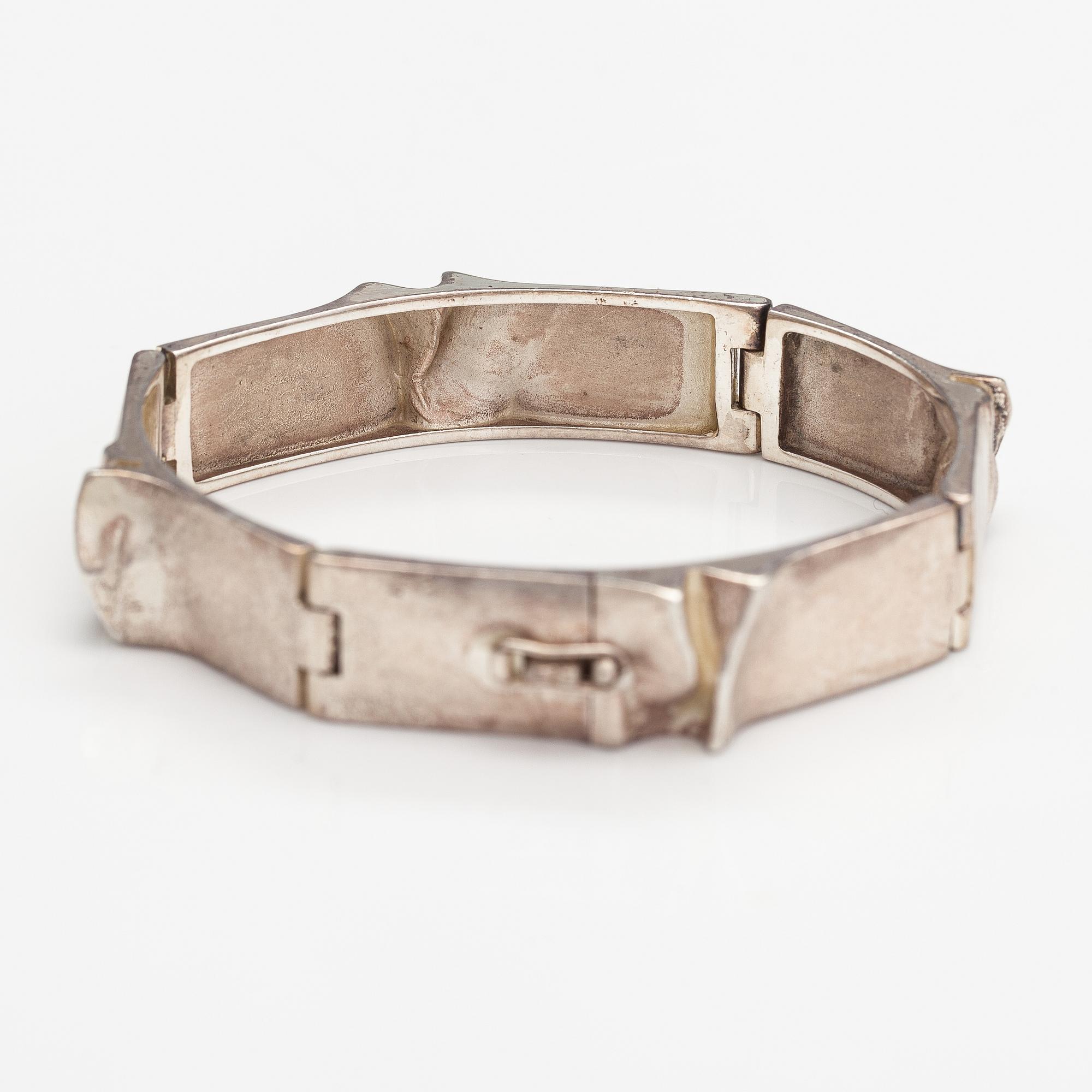 Björn Weckström, Armband "Ceres", sterlingsilver. Lapponia 1973.